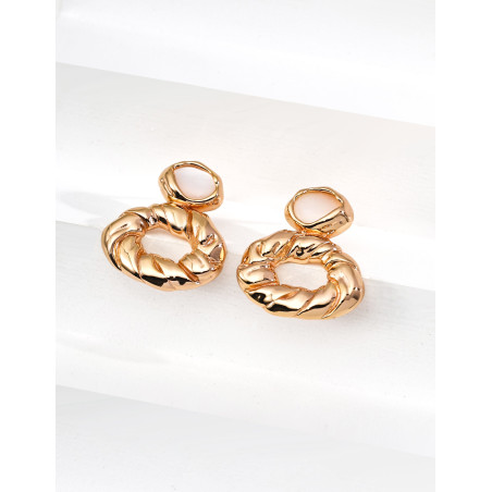 Swirl Cascade Earrings | Rose Gold Drop Earrings