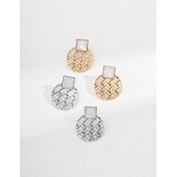 Geometric Starburst Earrings | Silver & Gold Studs