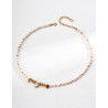 Gemstone Pearl Cascade Necklace | Rose Gold Multi-Gemstone Chain Necklace
