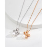Butterfly Pearl Necklace | Rose Gold Butterfly Pendant Necklace