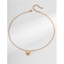 Orb Pendant Necklace | Rose Gold Sphere Chain Necklace