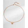 Orb Pendant Necklace | Rose Gold Sphere Chain Necklace