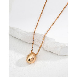 Orb Pendant Necklace | Rose Gold Sphere Chain Necklace