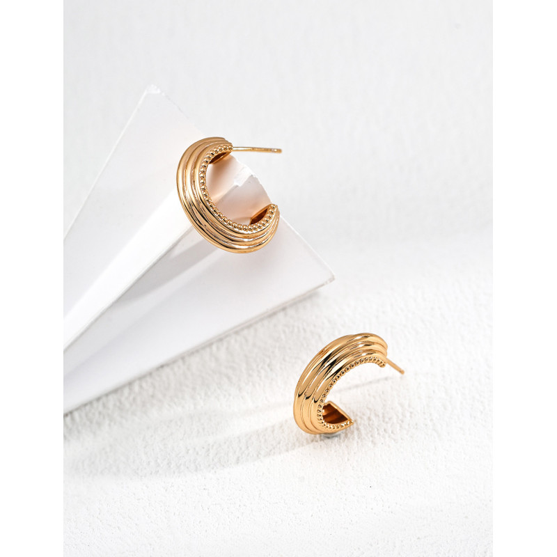 Stylish Layered Hoop Earrings
