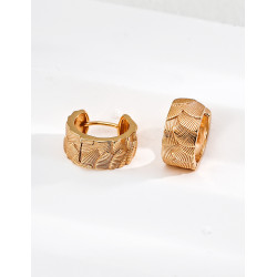 Stylish Textured Hoop Earrings