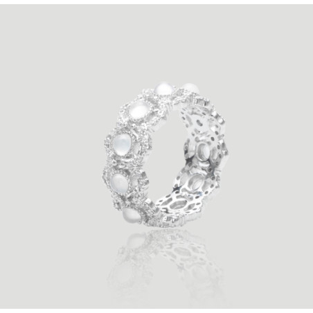 Artisan Gemstone Eternity Ring