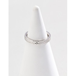 Hammered Texture Open Cuff Ring