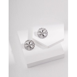 Blossom Bloom Studs | Rose Gold & Silver Floral Earrings