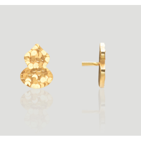 Ripple Studs | Textured Rose Gold Earrings