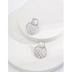 Geometric Starburst Earrings | Silver & Gold Studs