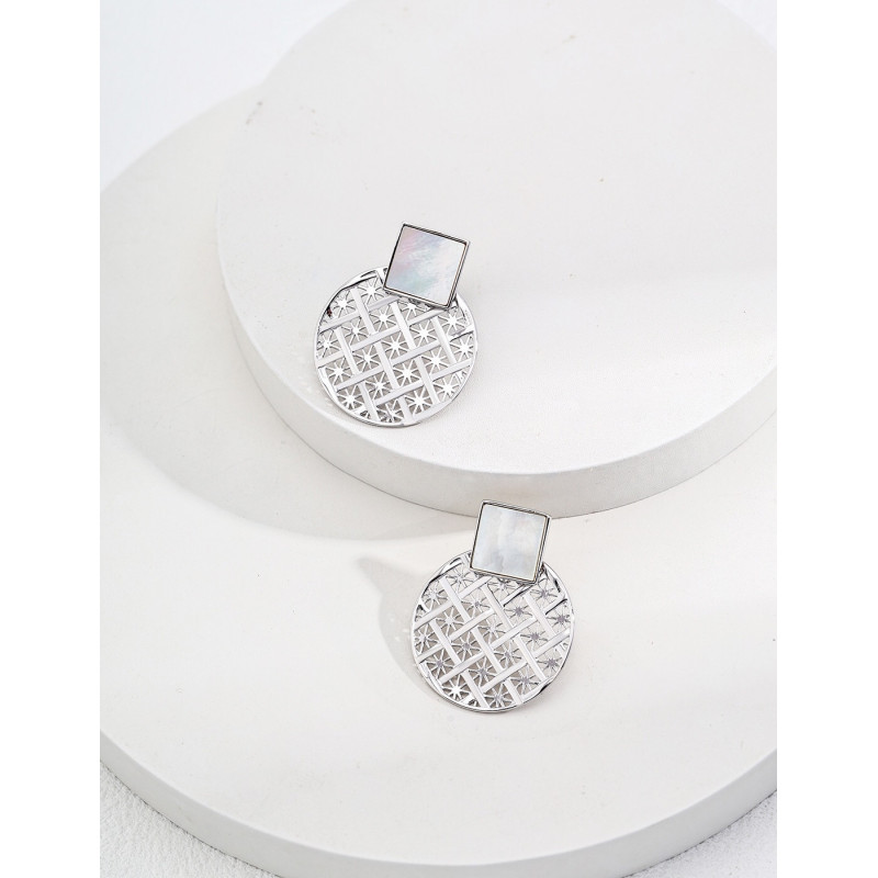 Geometric Starburst Earrings | Silver & Gold Studs