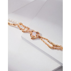 Echo Drift Bracelet | Layered Rose Gold & Silver Chain Bracelet