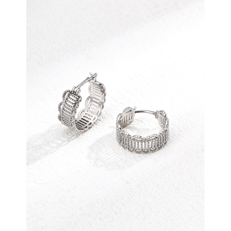 Silver Hoop Earrings | Cascade Design